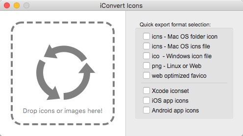iConvert Icons 2.9 : Main Window