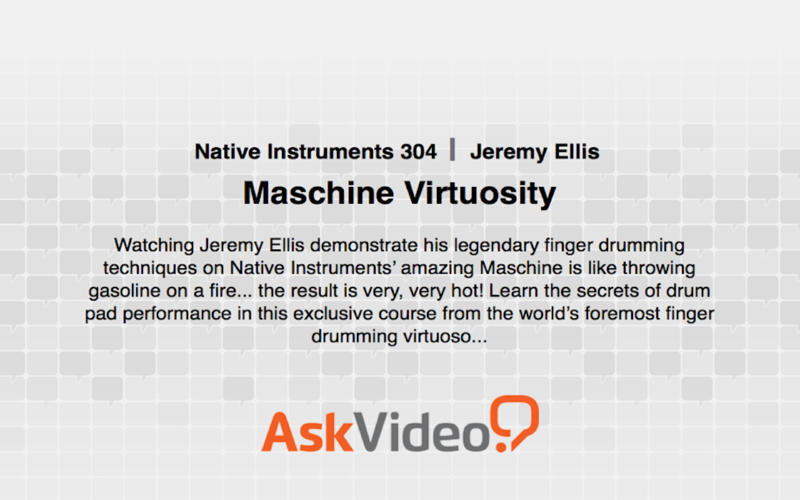 Finger Drumming with Maschine Virtuosity 1.1 : Main Window