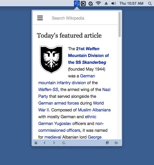 App for Wikipedia 1.0 : Main window