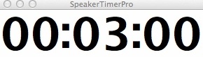 SpeakerTimerPro 1.1 : Mini-Countdown Timer Window
