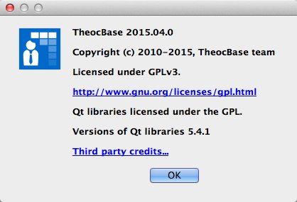 TheocBase 2015.0 : About Window