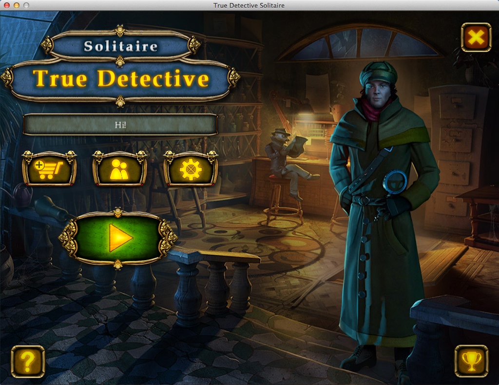 True Detective Solitaire 1.0 : Main Menu