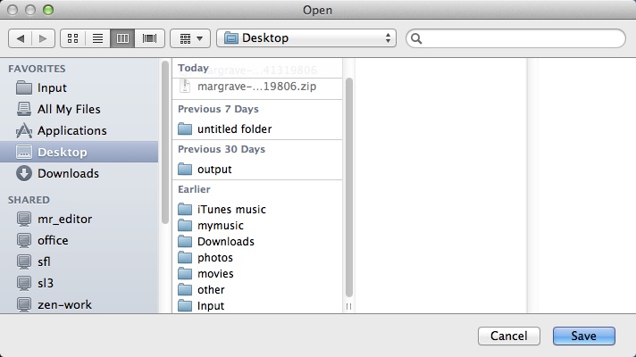 ClipPhoto 1.0 : Selecting Destination Folder
