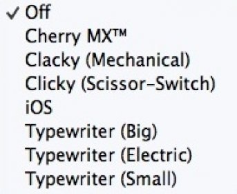 Key Sounds Options Window