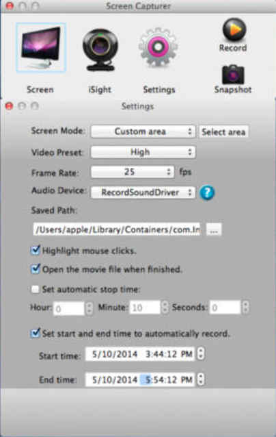 Screen Capturer 3.2 : Main Window