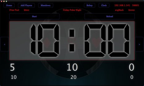 Previewing Tournament Clock