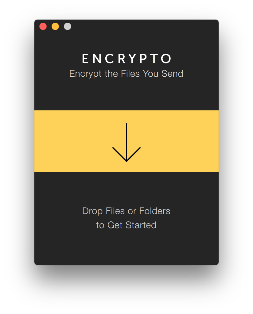 Encrypto 1.1 : Main Window