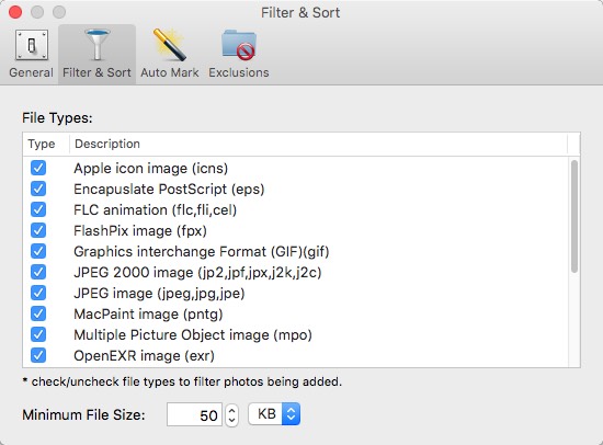 Duplicate Photos Fixer 1.2 : Sort Options