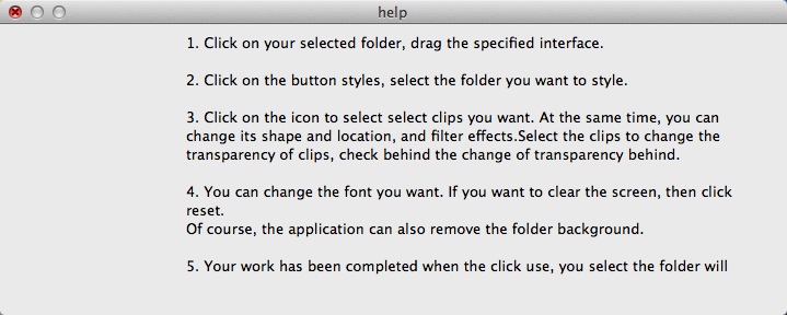 Design for Folder 1.6 : Help Guide