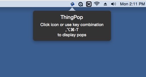 ThingsPop 1.0 : Main window