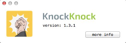 KnockKnock 1.3 : About Window