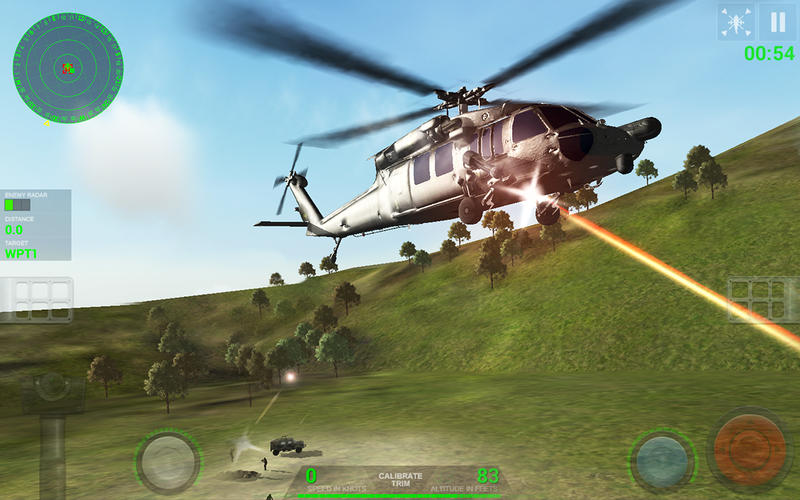 Helicopter Sim Pro - Hellfire Squadron 1.0 : Main Window