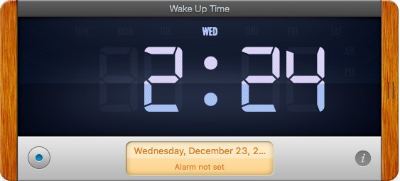 Wake Up Time - Alarm Clock 1.4 : Main Window
