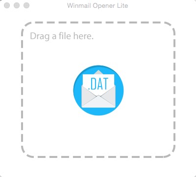 Winmail.dat Opener Lite 1.0 : Main window