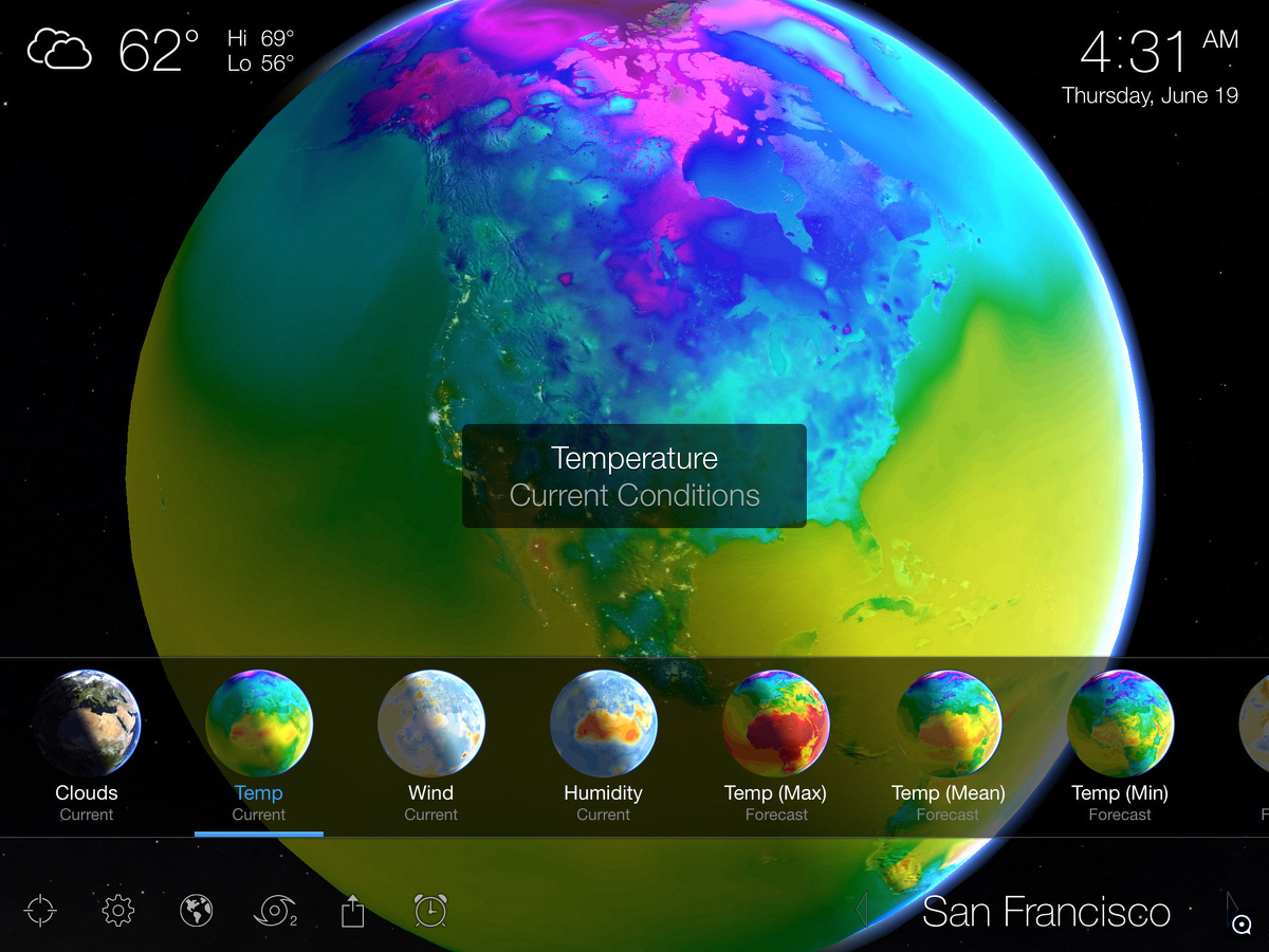 Living Earth 1.2 : iPad Screenshot