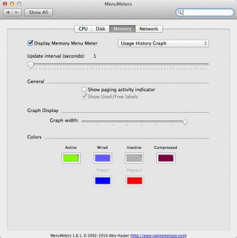 Memory Display Options