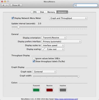 Network Display Options