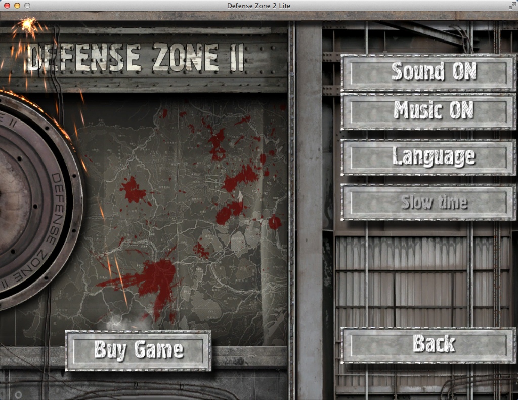 Defense Zone 2 1.5 : Game Options