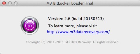 M3 BitLocker Loader 2.6 : About Window