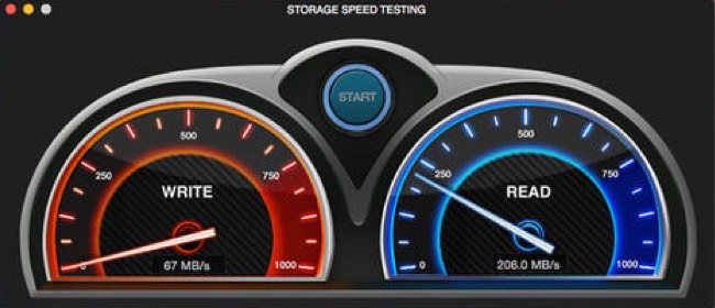 Storage Speed Testing 1.0 : Main window