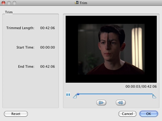Wondershare DVD to iPad Converter 1.9 : Trimmer