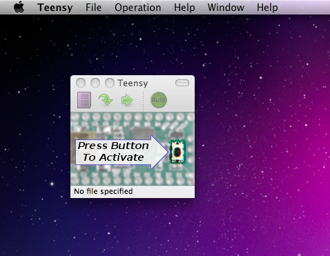 teensy 1.0 : Main window