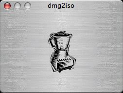 dmg2iso 1.5 : Program window