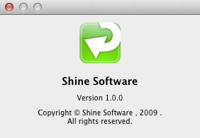 Shine Video Cutter 1.0 : About window