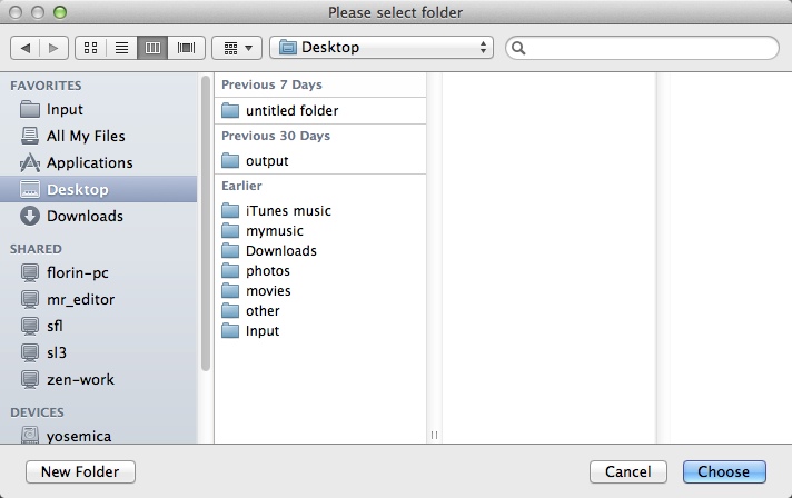 4Media iPad to Mac Transfer 5.7 : Selecting Backup Destination Folder