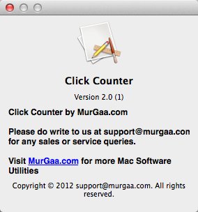 MurGaa Click Counter 2.0 : About Window