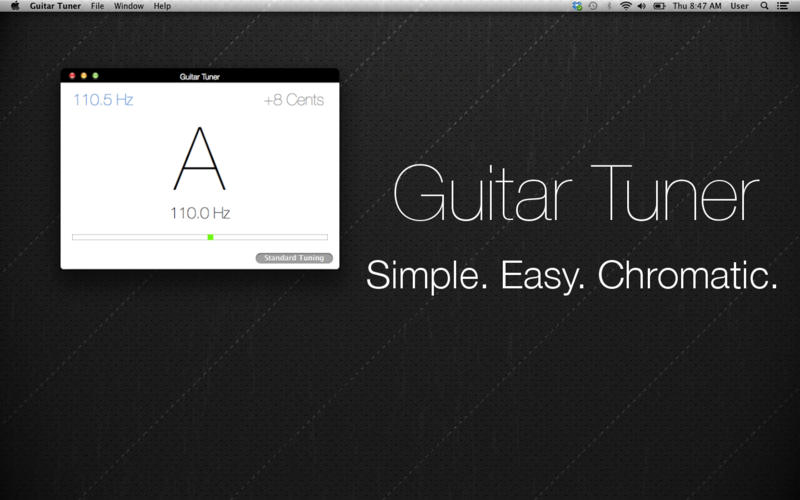 Guitar Tuner Chromatic 1.0 : Main Window