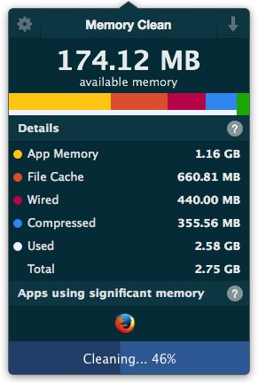 Memory Clean 6.1 : Cleaning Window