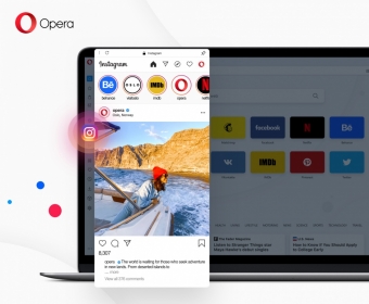 Opera has built-in Instagram