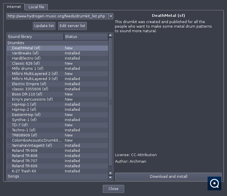 Hydrogen 1.0 : Sample editor screenshot