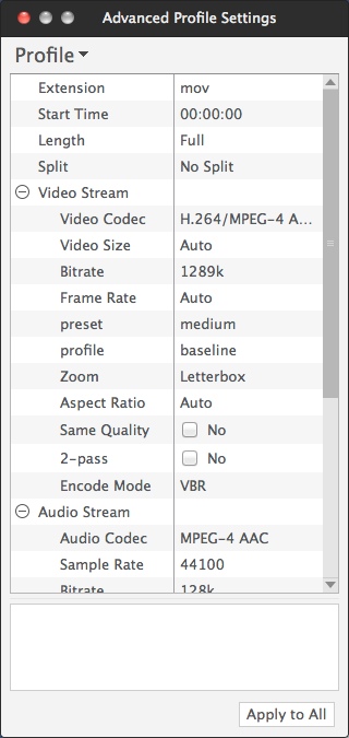 Xilisoft Video Converter Platinum 7.8 : Configuring Advanced Output Settings