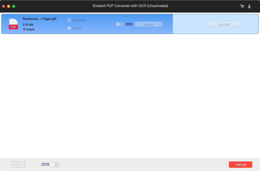 Enolsoft PDF Converter 6.8 : Converting