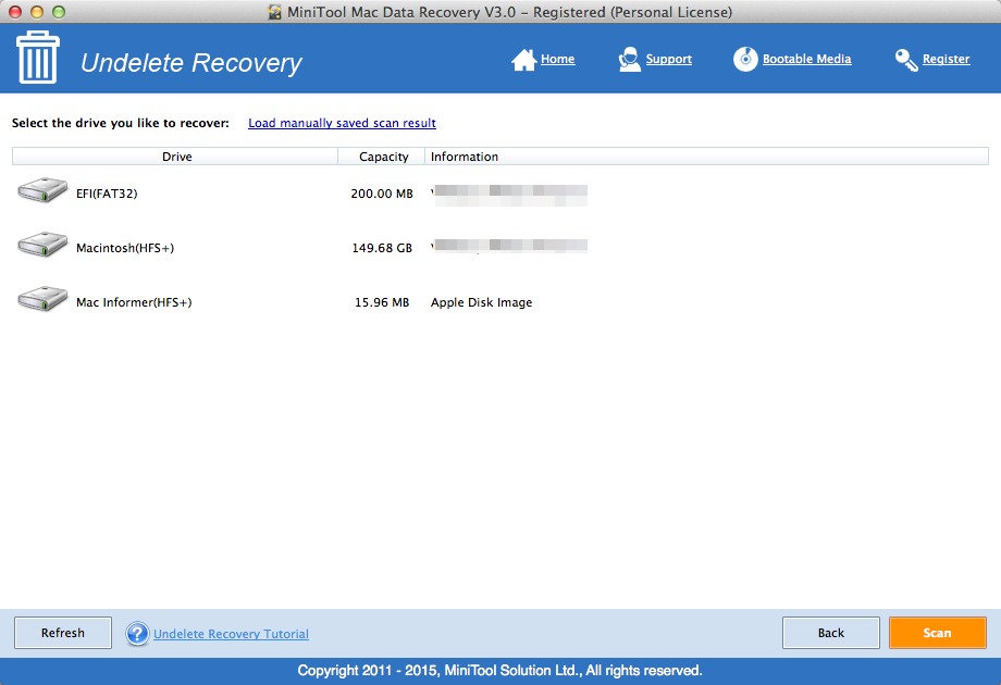 MiniTool Mac Data Recovery 3.0 : Undelete Recovery