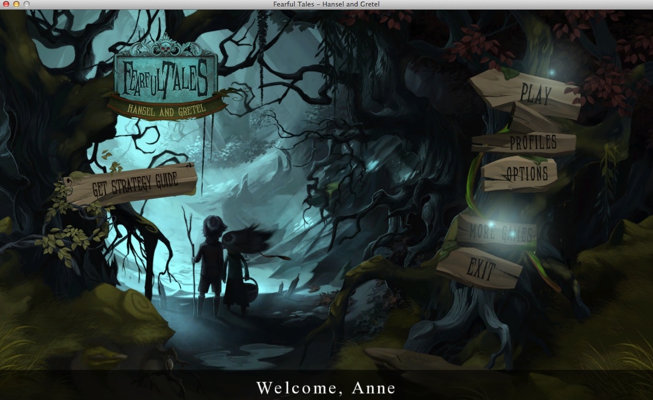 Fearful Tales: Hansel and Gretel 1.0 : Main Menu