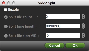 Brorsoft FLV Converter 2.7 : Configuring Video Split Settings