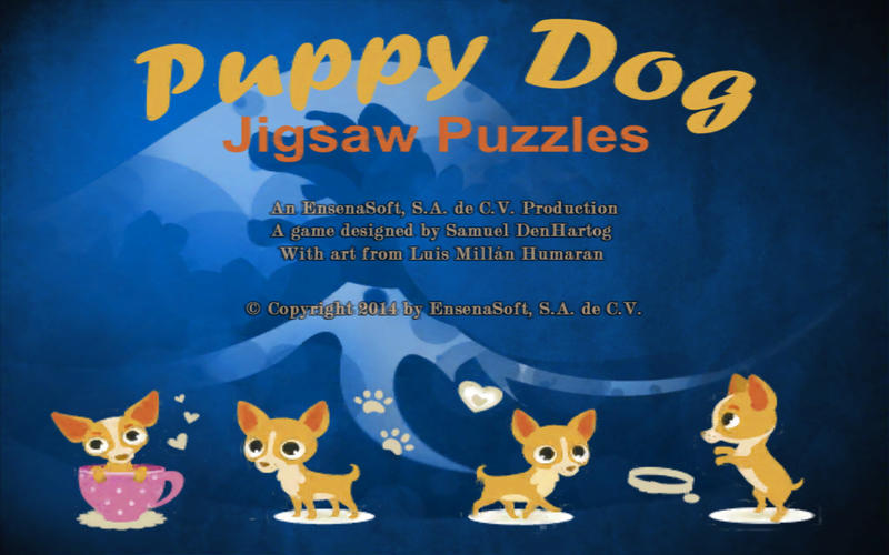 Puppy Dog Jigsaw Puzzles 1.0 : Main Window