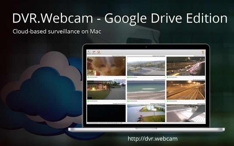 DVR.Webcam - Google Drive Edition 2.4 : Main Window