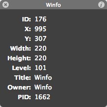Winfo 1.0 : Main Window