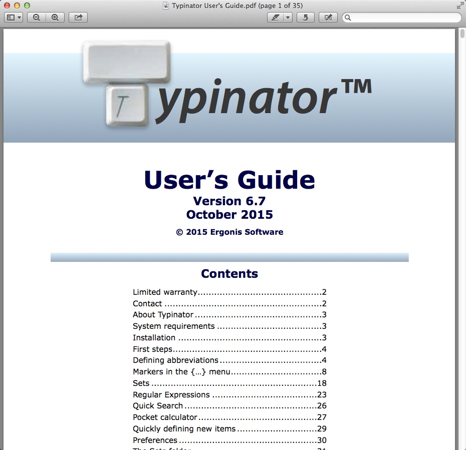 Typinator 6.7 : Help Guide