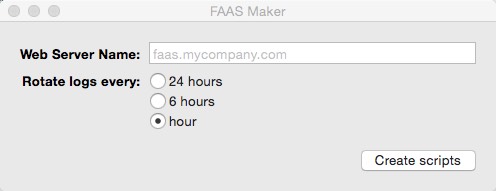 FAAS Maker 0.8 : Main window