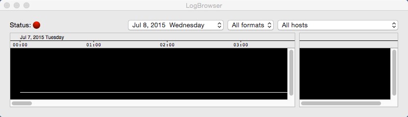 Log Browser 0.8 beta : Main window