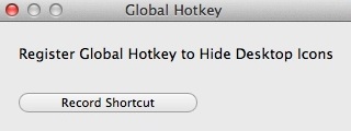 HiddenMe 2.1 : Defining Global Hotkey