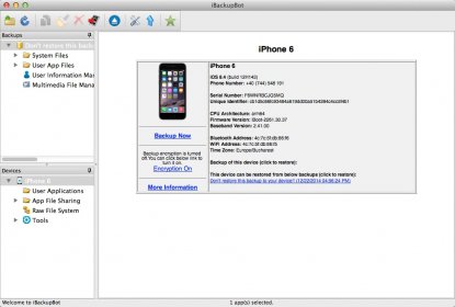 Checking iOS Device Info