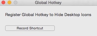 HiddenMe Free 2.1 : Defining Global Hotkey