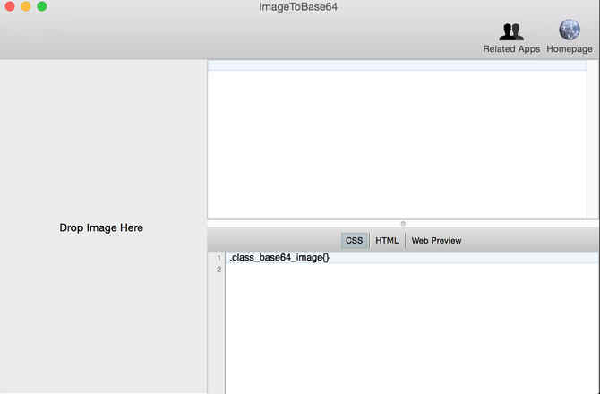 ImageToBase64 1.2 : Main Window