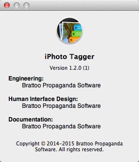 iPhoto Tagger 1.2 : About Window